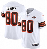 Nike Browns 80 Jarvis Landry White 1946 Collection Alternate Vapor Limited Jersey Dzhi,baseball caps,new era cap wholesale,wholesale hats